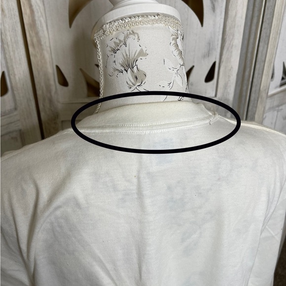 VINTAGE Cabo San Lucas Shirt Medium 90s Cotton Graphic Logo Fish Glitter - Picture 7 of 7